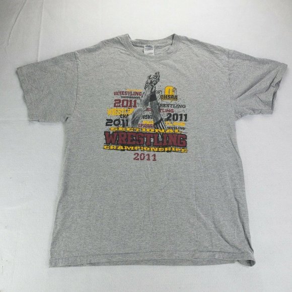 Gildan Mens Short Sleeve Crew Neck T-Shirt Size L - Picture 1 of 7
